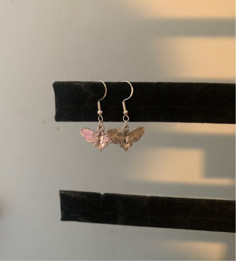 Small moth Earrings