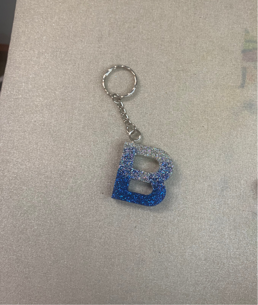 B Letter Keychain