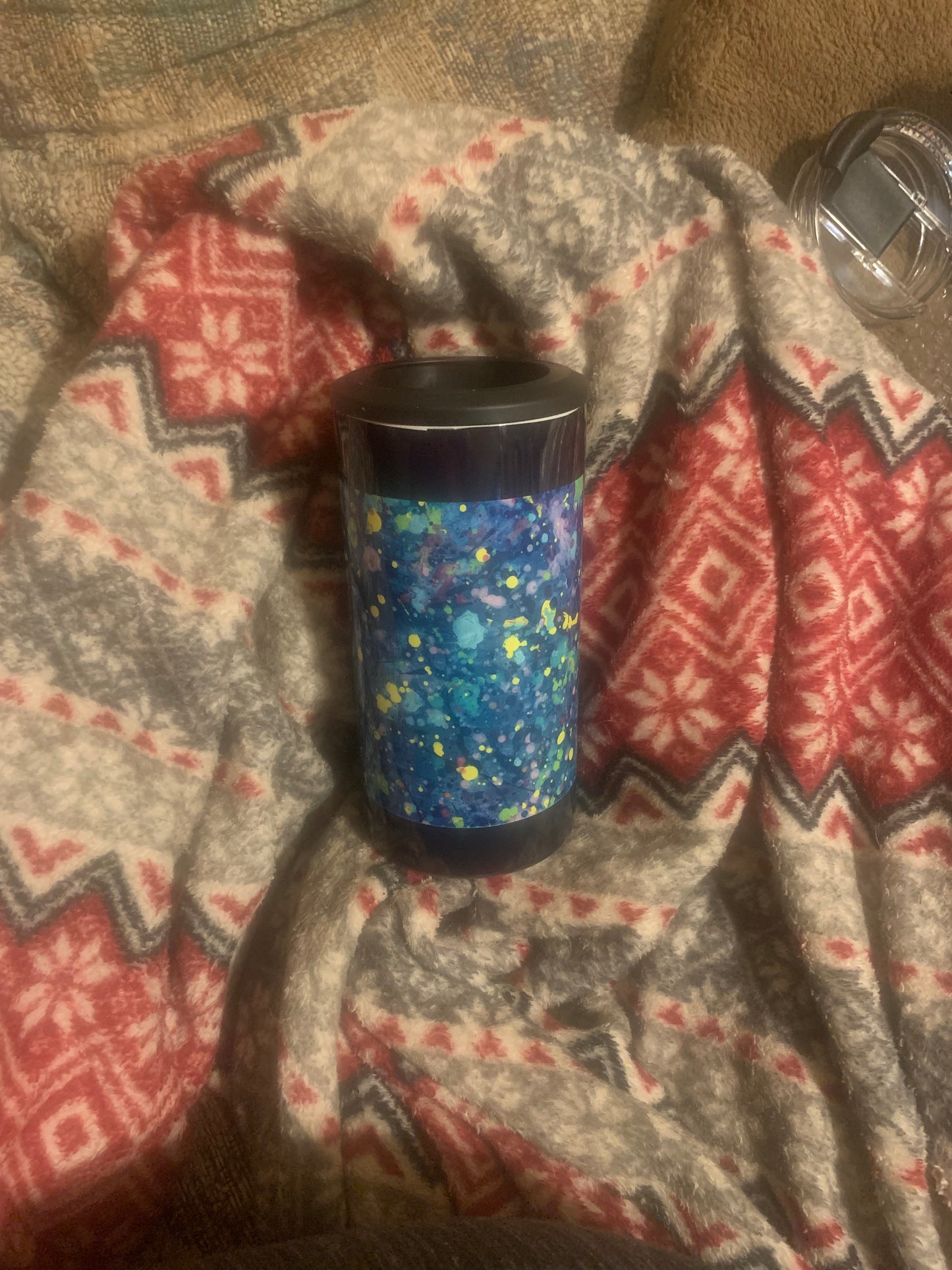4 N 1 Splatter & Black Can Cooler
