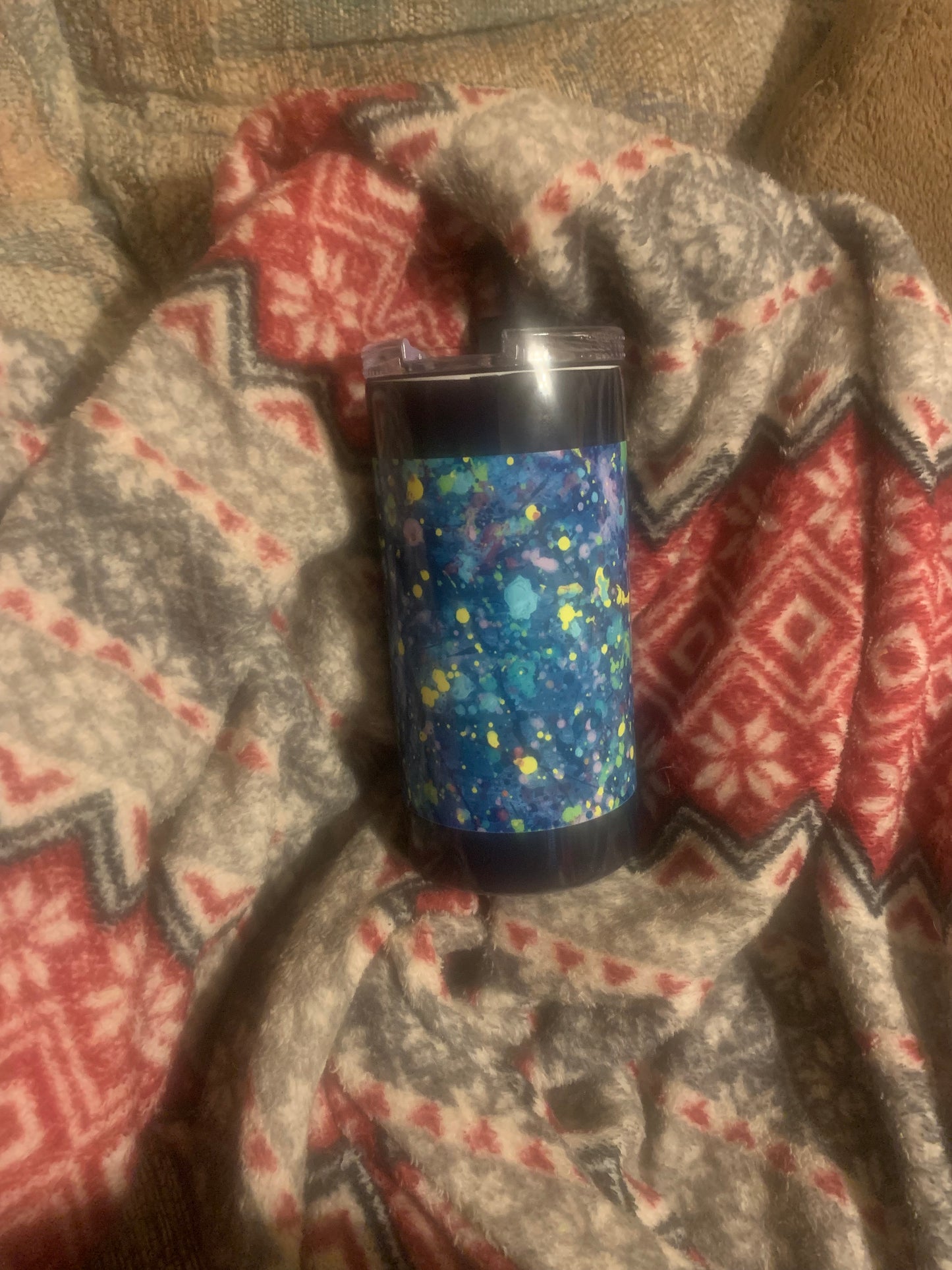 4 N 1 Splatter & Black Can Cooler