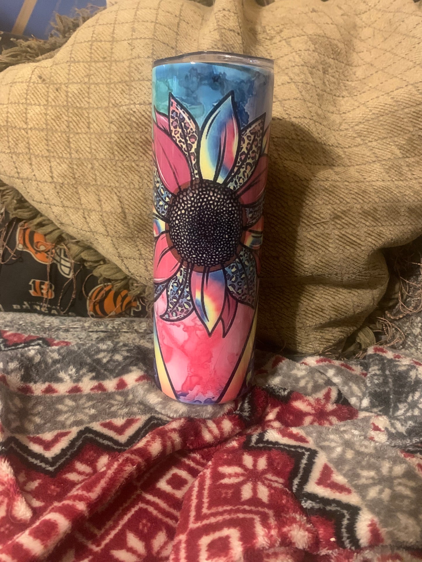20 oz Sunflower Ink Print Tumbler