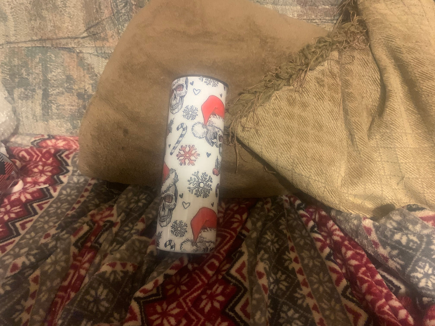 20 oz Christmas Skull Tumbler
