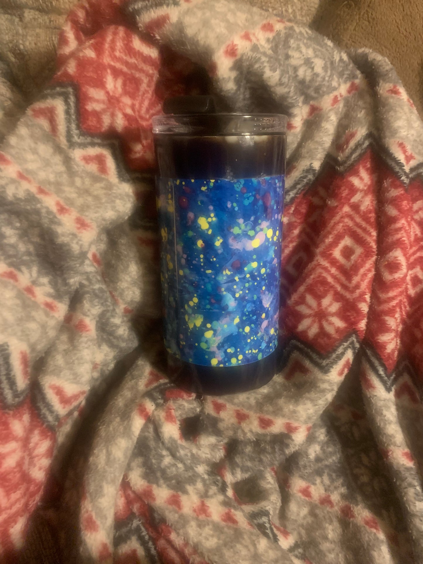 4 N 1 Splatter & Black Can Cooler