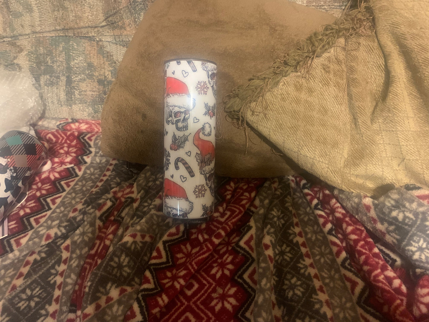 20 oz Christmas Skull Tumbler