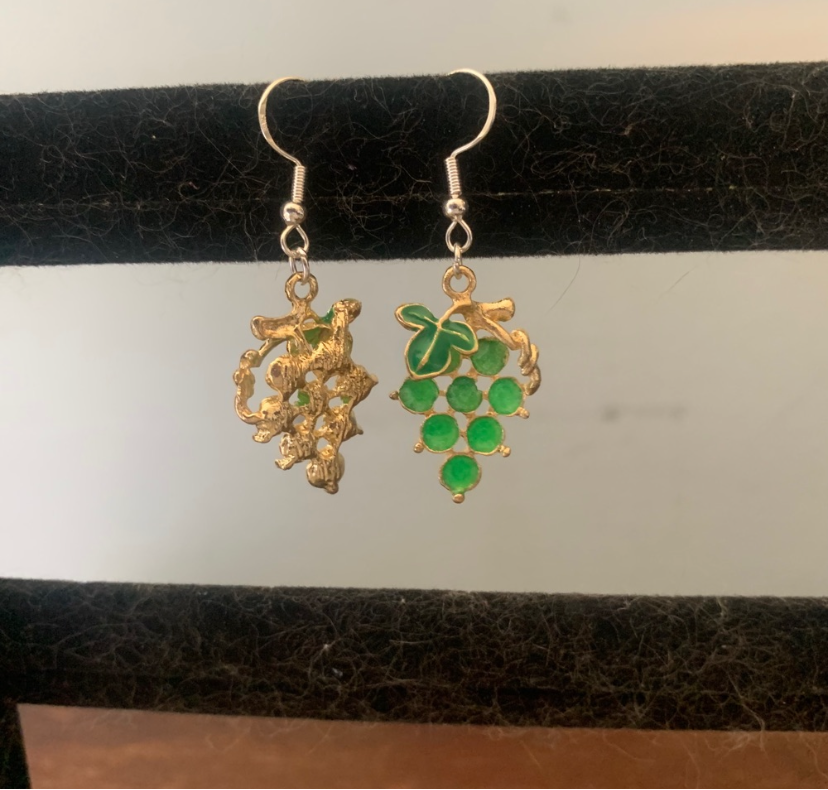 Green Grape Earrings