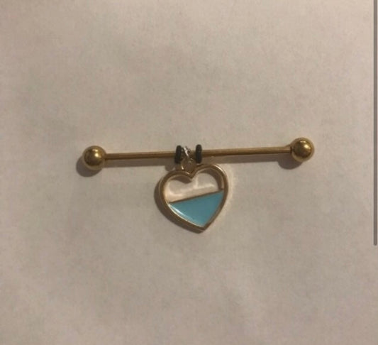 Gold Half Heart Industrial