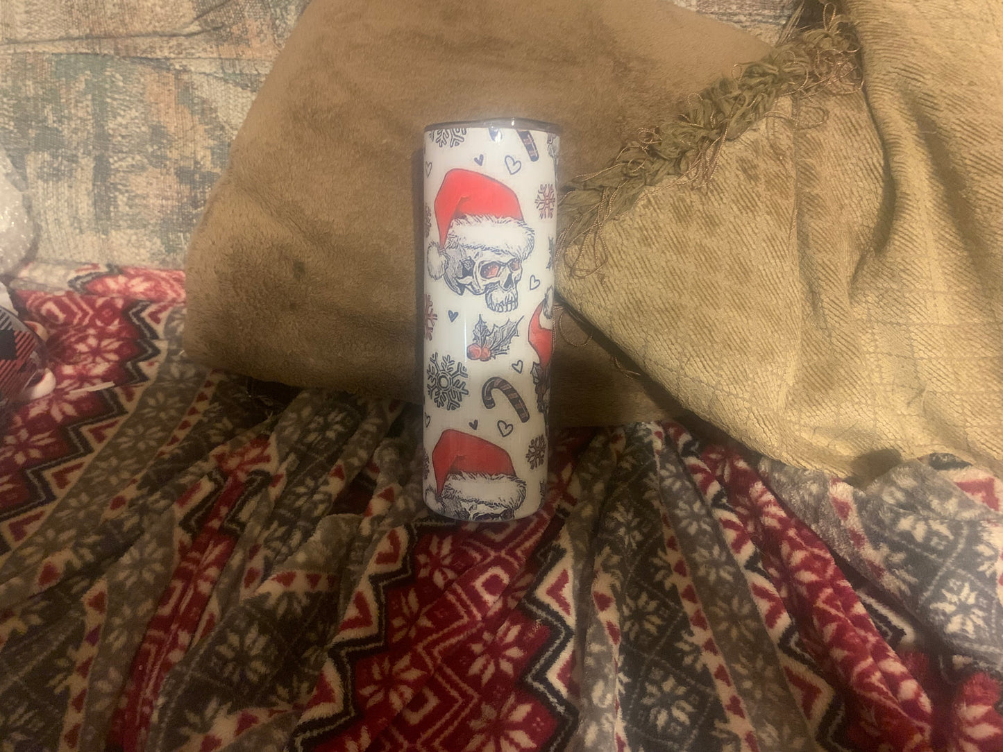20 oz Christmas Skull Tumbler