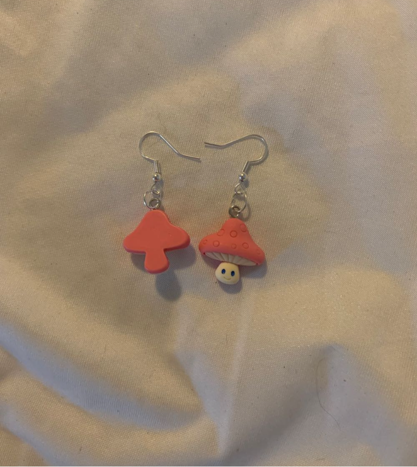 Small Mushroom Earrings