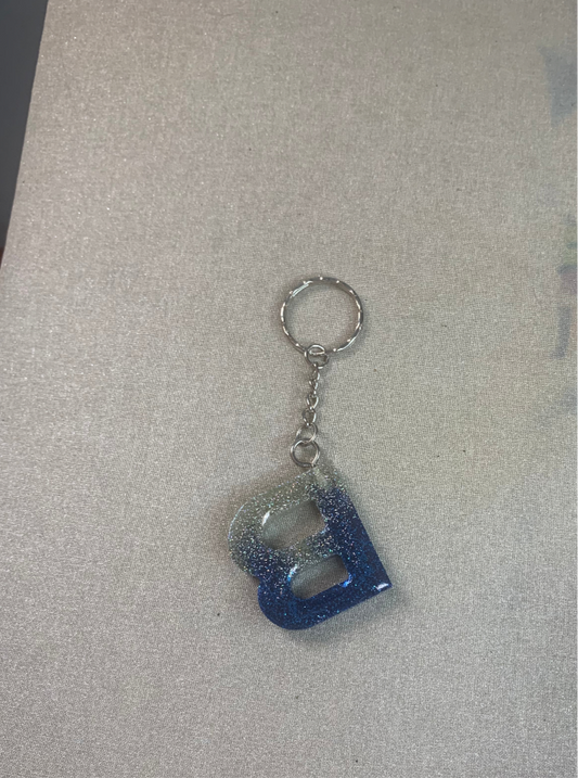 B Letter Keychain