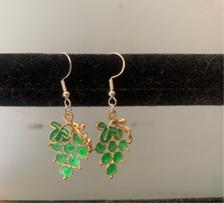 Green Grape Earrings