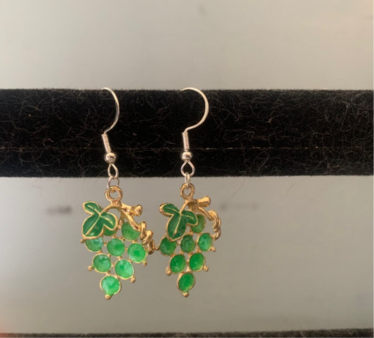 Green Grape Earrings