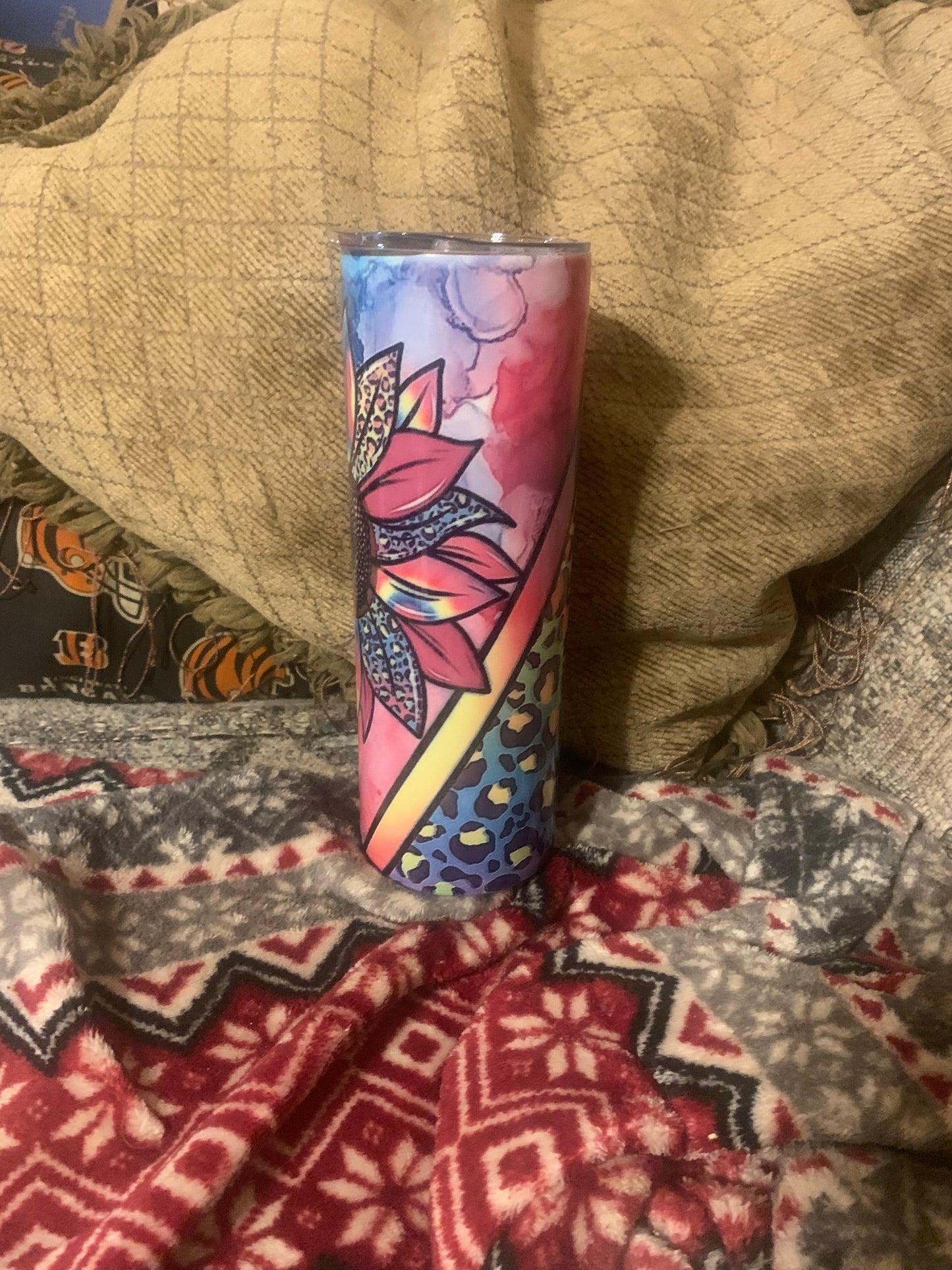 20 oz Sunflower Ink Print Tumbler