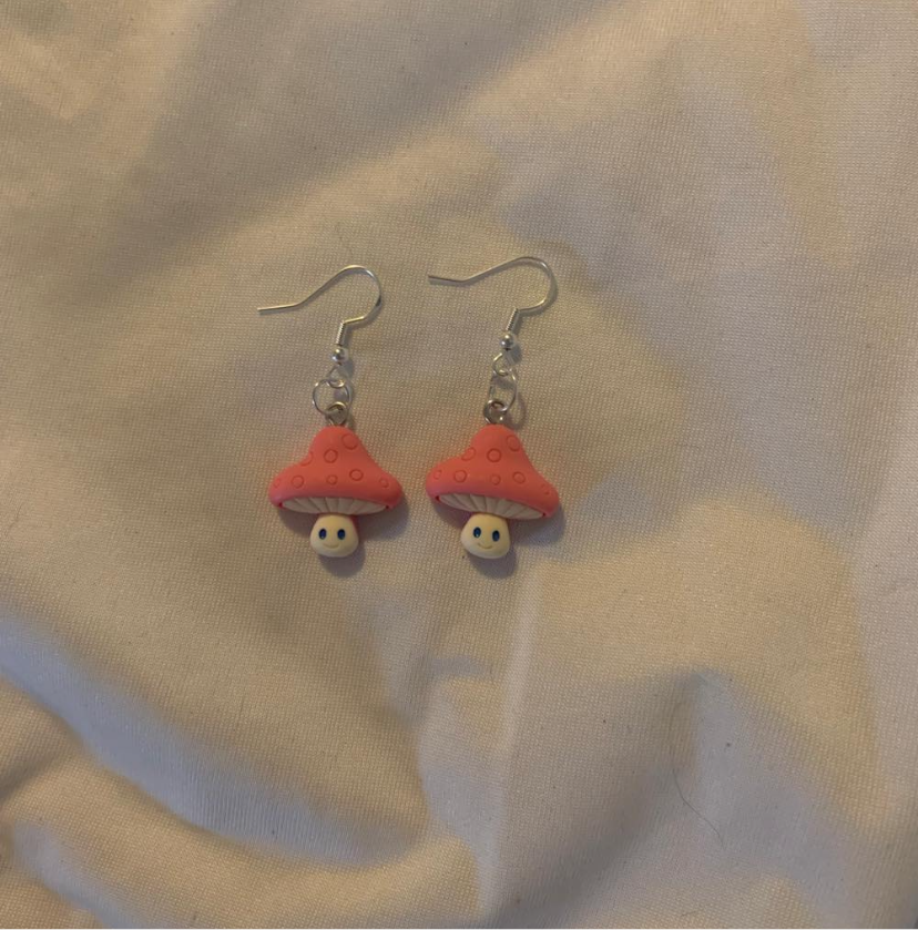 Small Mushroom Earrings