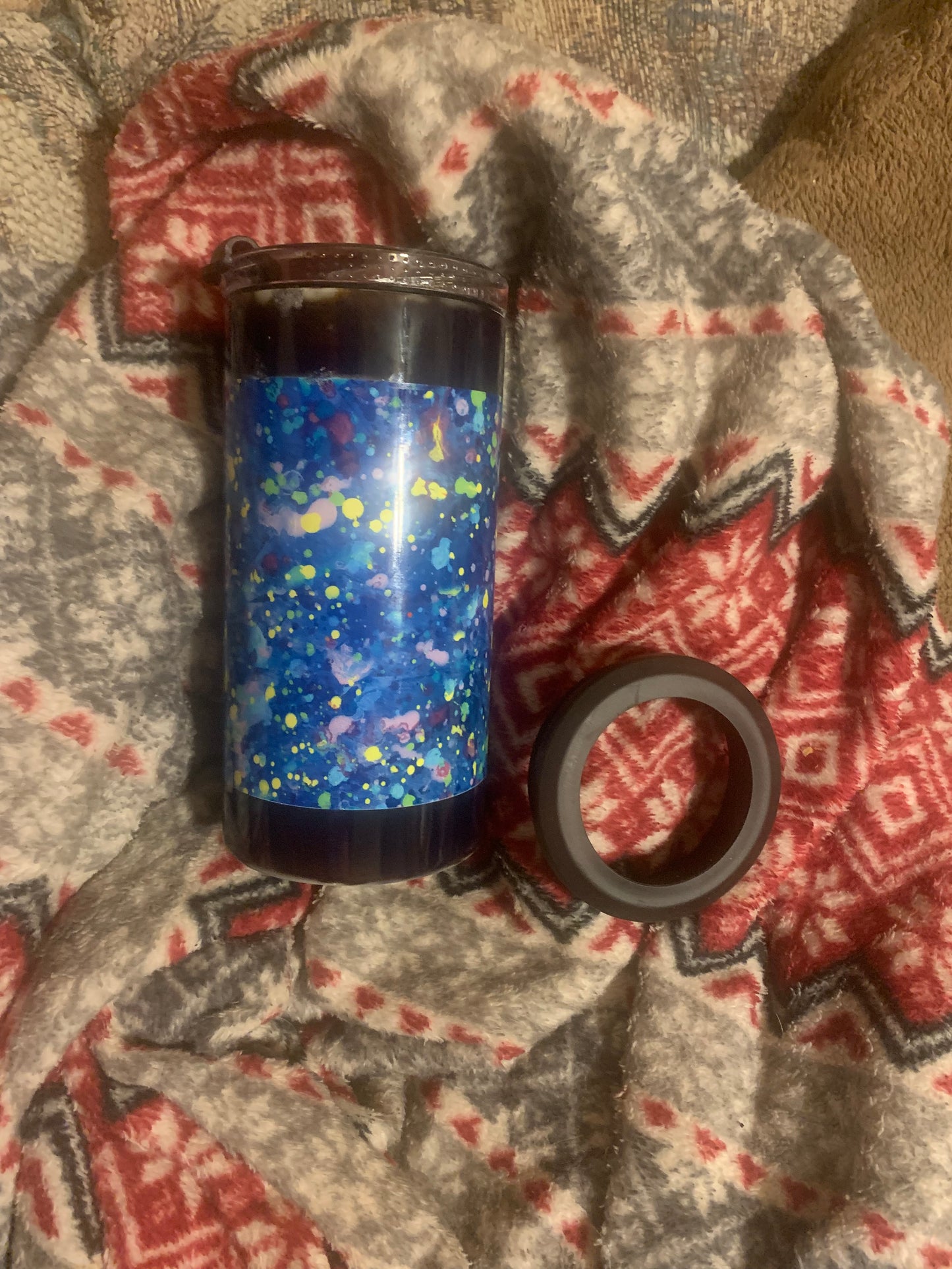 4 N 1 Splatter & Black Can Cooler