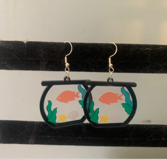 Fish Bowl Earring