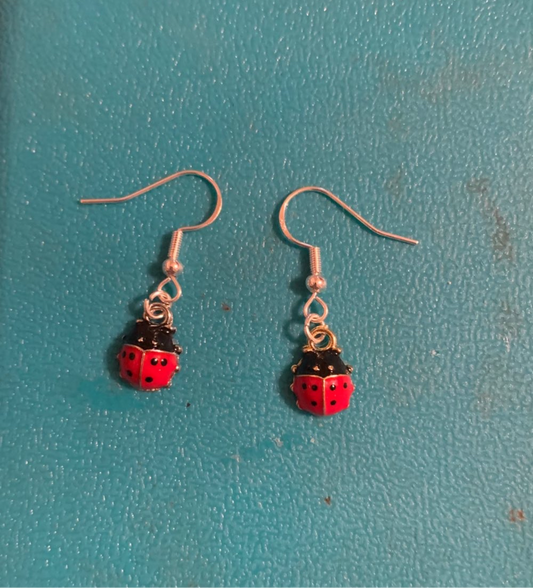 Small Ladybug Earrings