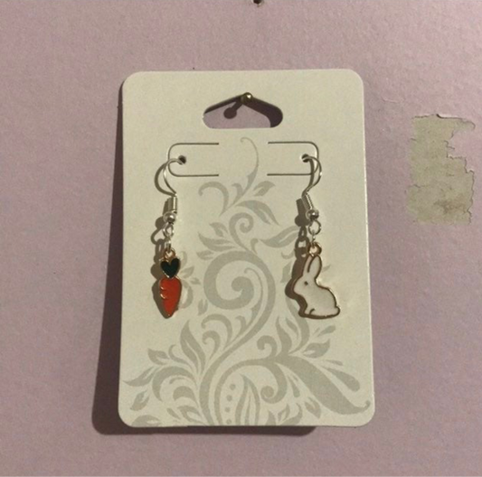Bunny & Carrot Earrings