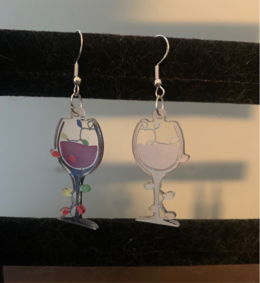 Wine Glass Earring