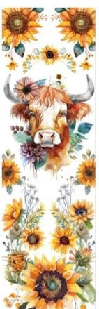Highland Cow & Sunflowers Pen