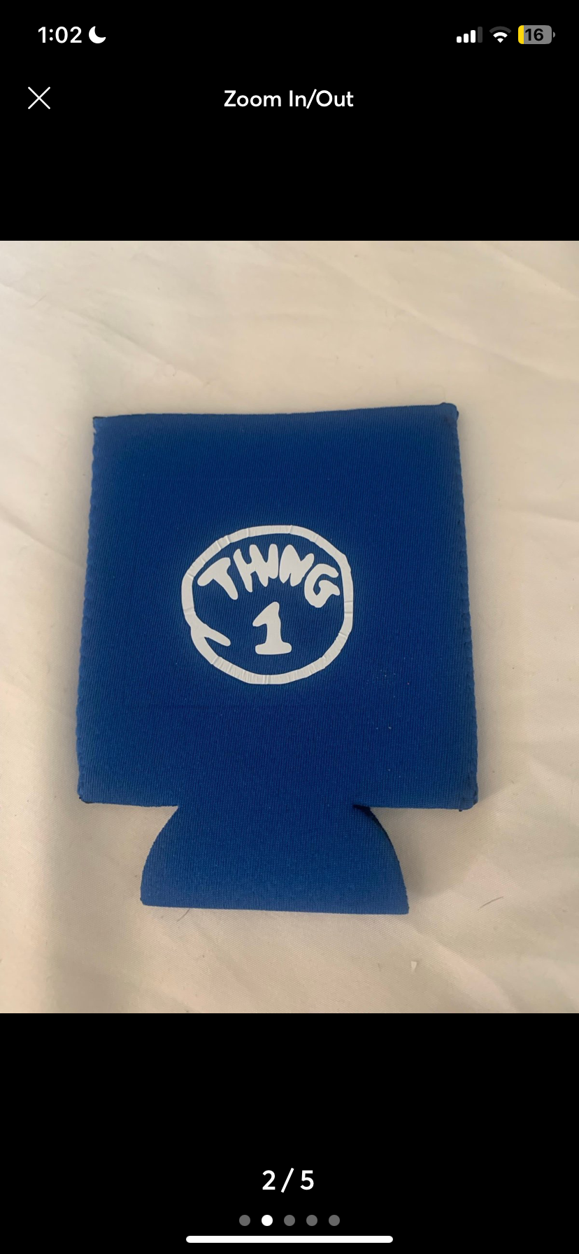 Thing 1 - 4 Fabric Can Cooler Set