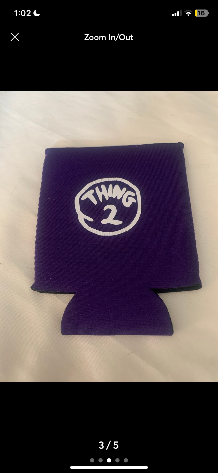 Thing 1 - 4 Fabric Can Cooler Set
