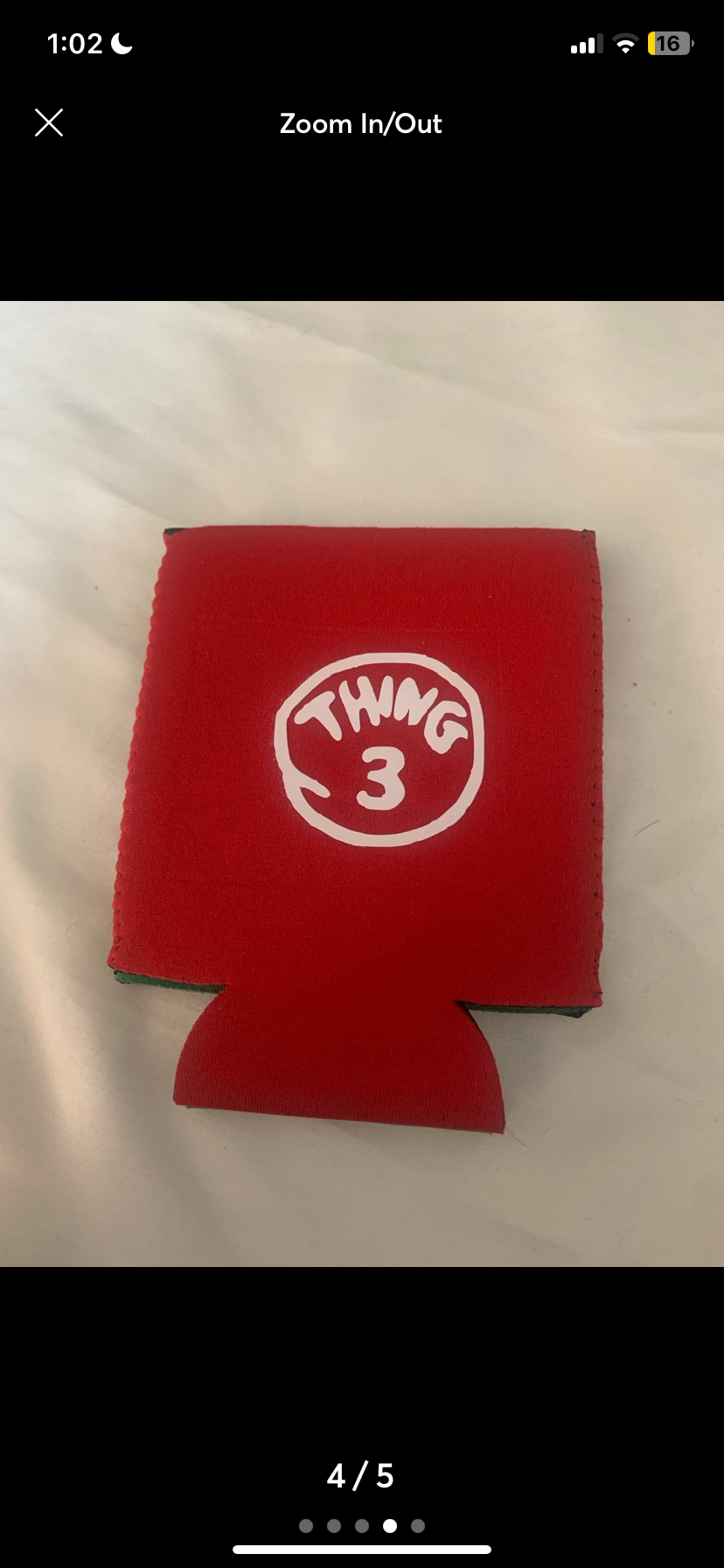 Thing 1 - 4 Fabric Can Cooler Set