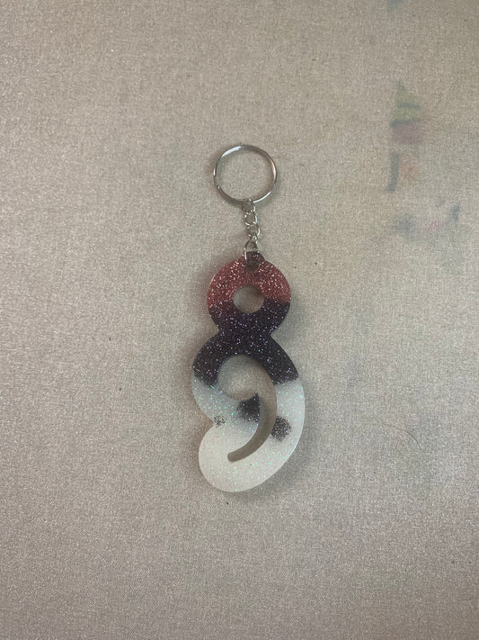 Semi Colon Keychain
