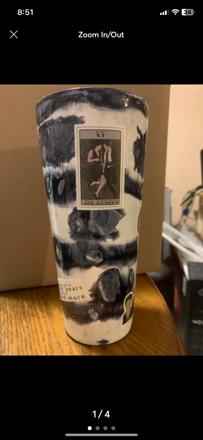 32 oz Twilight Themed Tumbler
