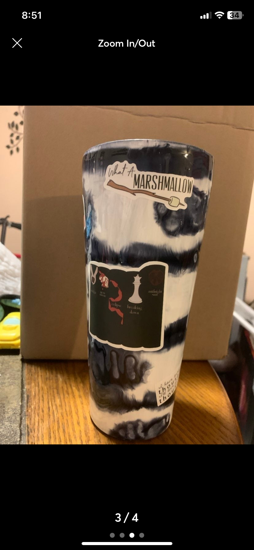32 oz Twilight Themed Tumbler