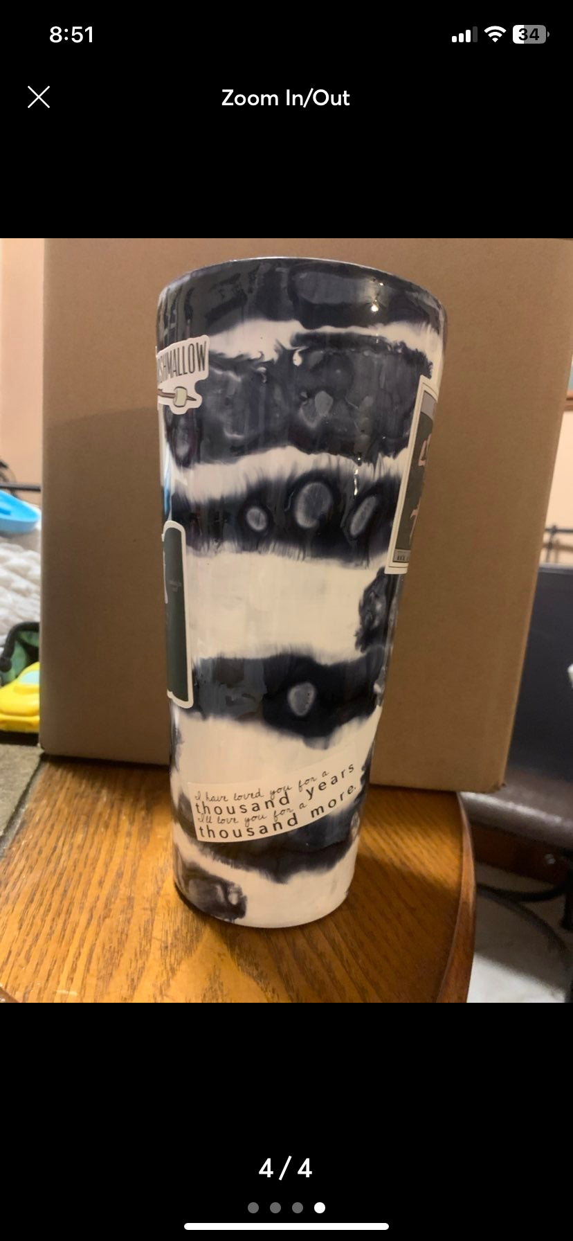 32 oz Twilight Themed Tumbler