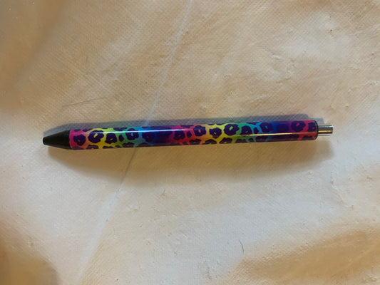 Rainbow cheetah print Pen