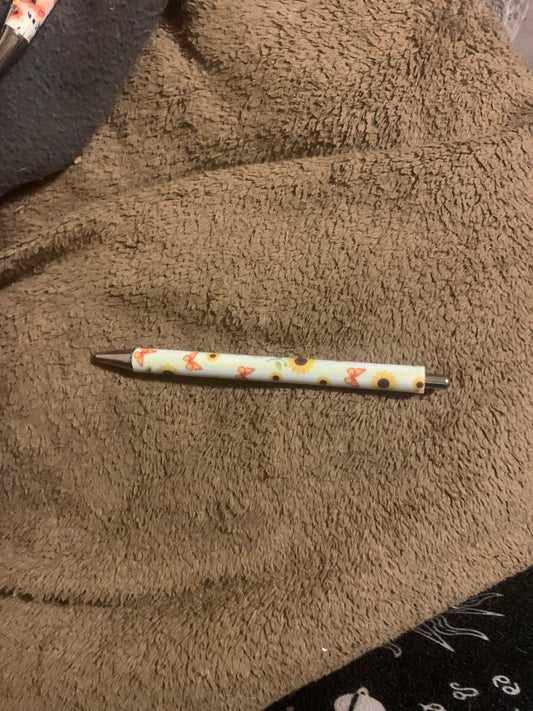 Sunflower & Butterflies Pen