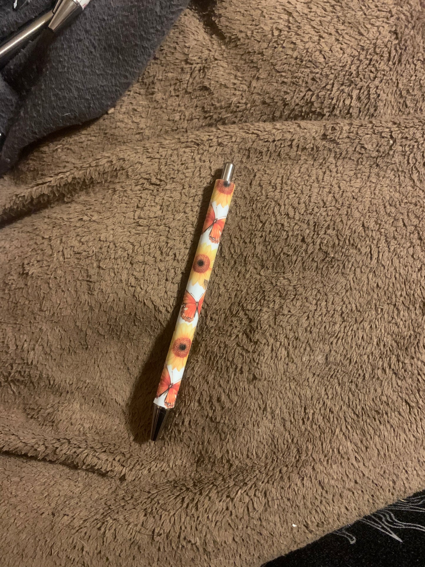 Butterflies & Sunflower Pen
