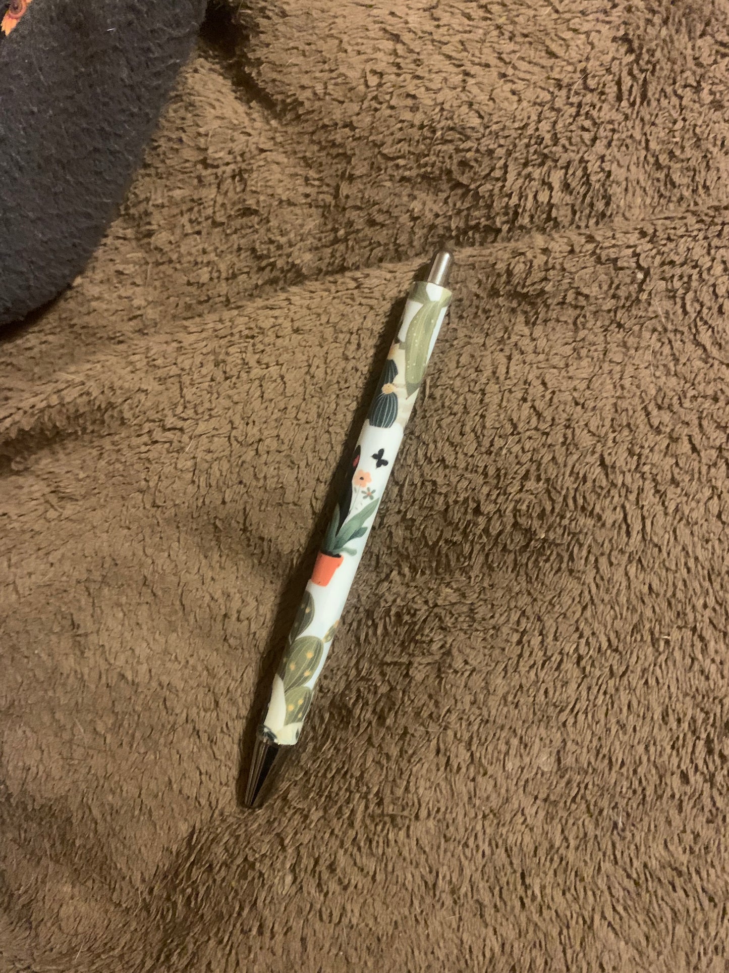 Black Cat & Cactus Pen