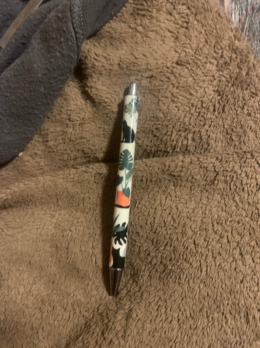 Cat & Monstera Plants Pen
